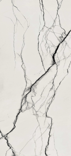 Obklad B&W marble Breach | bílá | 600x1200 | lesk