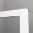 CA31C | Jednokřídlé dveře s pantem u zdi a s pevnou stěnou v rovině | CADURA | 1100 x 2000 | bílá