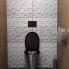 Antivandalové nerezové závěsné WC BEZ sedátka, montáž pomocí montážní desky