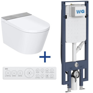 SET - WATERGATE ADAPTA Pro | včetně instalačního modulu | závěsná | bílá/šedivá