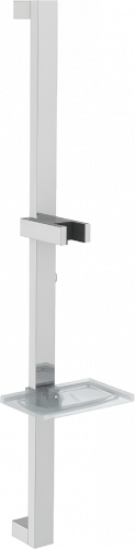 Posuvný držák sprchy s mýdlenkou | 680mm | chrom