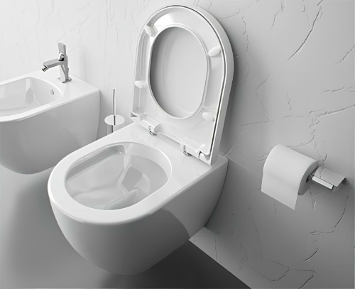 WC SANIBOLD | 365 x 510 x 364 | závěsné | Rimflush | bílá