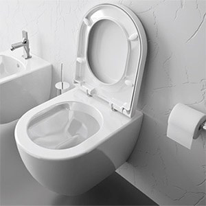 WC SANIBOLD | 365 x 510 x 364 | závěsné | Rimflush | bílá mat