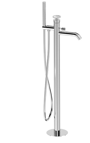 Volně stojící vanová baterie | páková | měď kartáčovaná mat leštěný | CHRONO