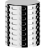 Podomítkový modul CELEBRITY CHESTER | M | pákový trojcestný | chrom černý broušený