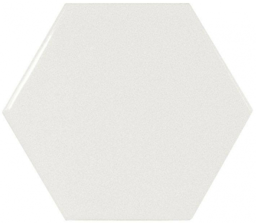 Obklad Scale White | bílá | 124x107 mm | lesk