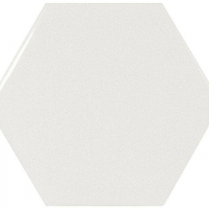 Obklad Scale Hexagon White | 124 x 107 | lesk