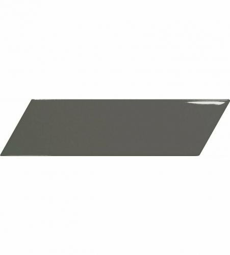 Obklad Chevron Wall Dark Grey | šedá | 186x52 mm | lesk
