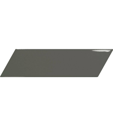 Obklad Chevron Wall Dark Grey | šedá | 186x52 mm | lesk