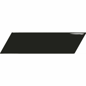 Obklad Chevron Wall Black | černá | 186x52 mm | lesk