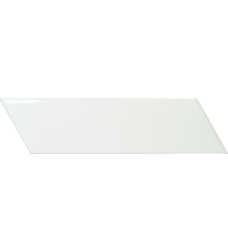 Obklad Chevron Wall White | bílá | 186x52 mm | lesk