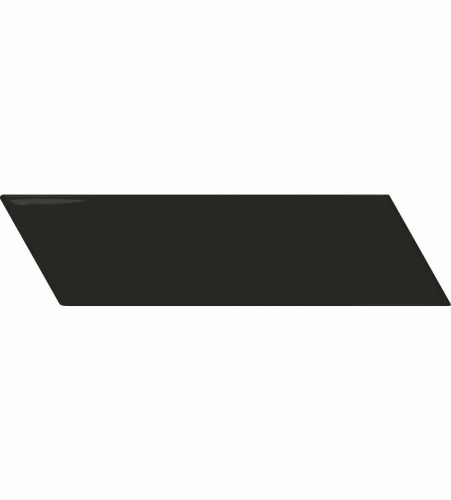 Obklad Chevron Wall Black | černá | 186x52 mm | mat