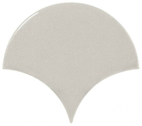 Obklad Scale Light grey | šedá | 106x120 mm | lesk