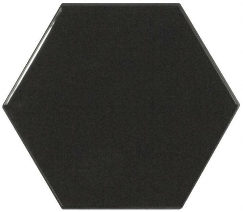 Obklad Scale Black | černá | 124x107 mm | lesk
