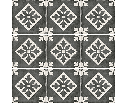 Dlažba Art Nouveau PÀDUA BLACK | 200x200 | mat