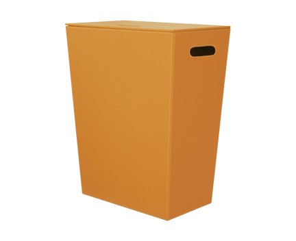 ECO PELLE koš na prádlo, oranžový, 43x26x48 cm