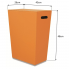 ECO PELLE koš na prádlo, oranžový, 43x26x48 cm