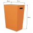 ECO PELLE koš na prádlo,oranžový, 47x30x60 cm