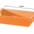 ECO PELLE odkládací miska 43x26x11cm, oranžová