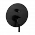 Podomítkový modul X STYLE | pákový dvoucestný | chrom černý broušený