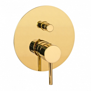 Podomítkový modul dvoucestný | pákový | zlatá lesk | X STYLE