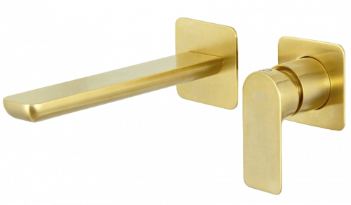 Umyvadlová baterie podomítková | páková | zlatá mat | INFINITY