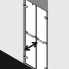TUSCA | Sprchová zástěna - dveře do niky | kyvný zdvihový mechanismus 180° | 1000 x 2000