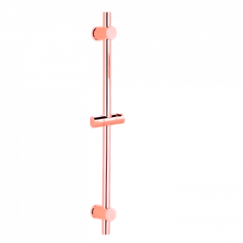 Úchytka / posuvná tyč do sprchy | oblá | měď lesk
