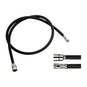 Komplet hadic k vanové průchodce | 150 cm | černá