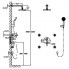 Sprchový set Circulo pákový podomítkový s ruční sprchou a masážními tryskami
