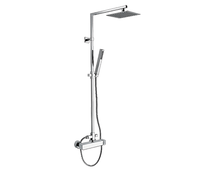 Sprchový set Unika 41529/TERM | nástěnný | termostatický | 200x200 mm