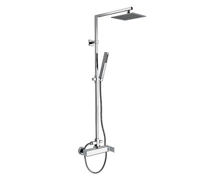 Sprchový set Unika 41529 | nástěnný | Pákové | 200x200 mm