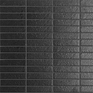 Mozaika Lines Black | černá | 316 x 316 mm | mat