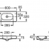 Umyvadlo MERIDIAN 600 x 320 x 130 | závěsné nebo desku | s otvorem pro baterii vlevo