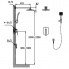 Sprchový set CAE 750 pákový podomítkový s ruční sprchou (mechanický přepínač)
