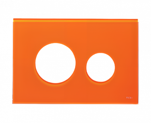 Deska ovládacího WC modulu  Loop oranžové sklo