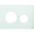 Deska ovládacího WC modulu  Loop mléčné zelené sklo