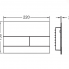 Ovládací WC modul  Square II | bílá mat