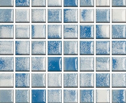 Mozaika Acqua Blue & White | 18x18mm | lesk