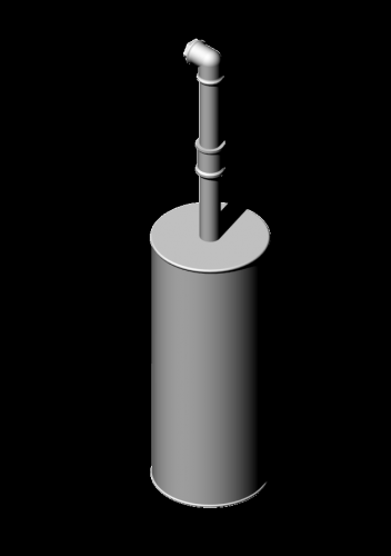 WC kartáč 5th AVENUE s nádobou | stojící | chrom mat