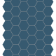 Dlažba HEXA Aegean Blue | 160x140 | mat