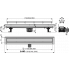 Liniový podlahový žlab APZ23 | 850