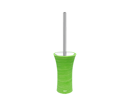 WC kartáč ATRI s nádobou | stojící | zelený