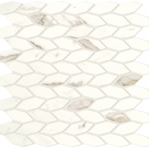 Mozaika Marvel Shine Calacatta Prestigio | bílá | 305x305 mm | lesk