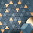 Mozaika MEK Blue Diamond Gold Wall | 305x305 | mat