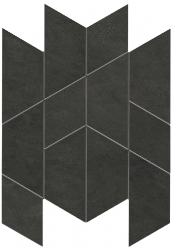 Mozaika Prism Graphite | černá | 310x357mm | silk