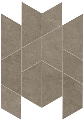 Mozaika Prism Suede | hnědá | 310x357mm | silk