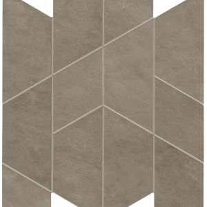 Mozaika Prism Suede | hnědá | 310x357mm | silk