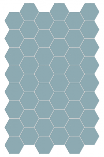 Dlažba Hexa Azure Mist | modrá | 160x140 mm | mat