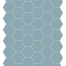 Dlažba Hexa Azure Mist | modrá | 160x140 | mat